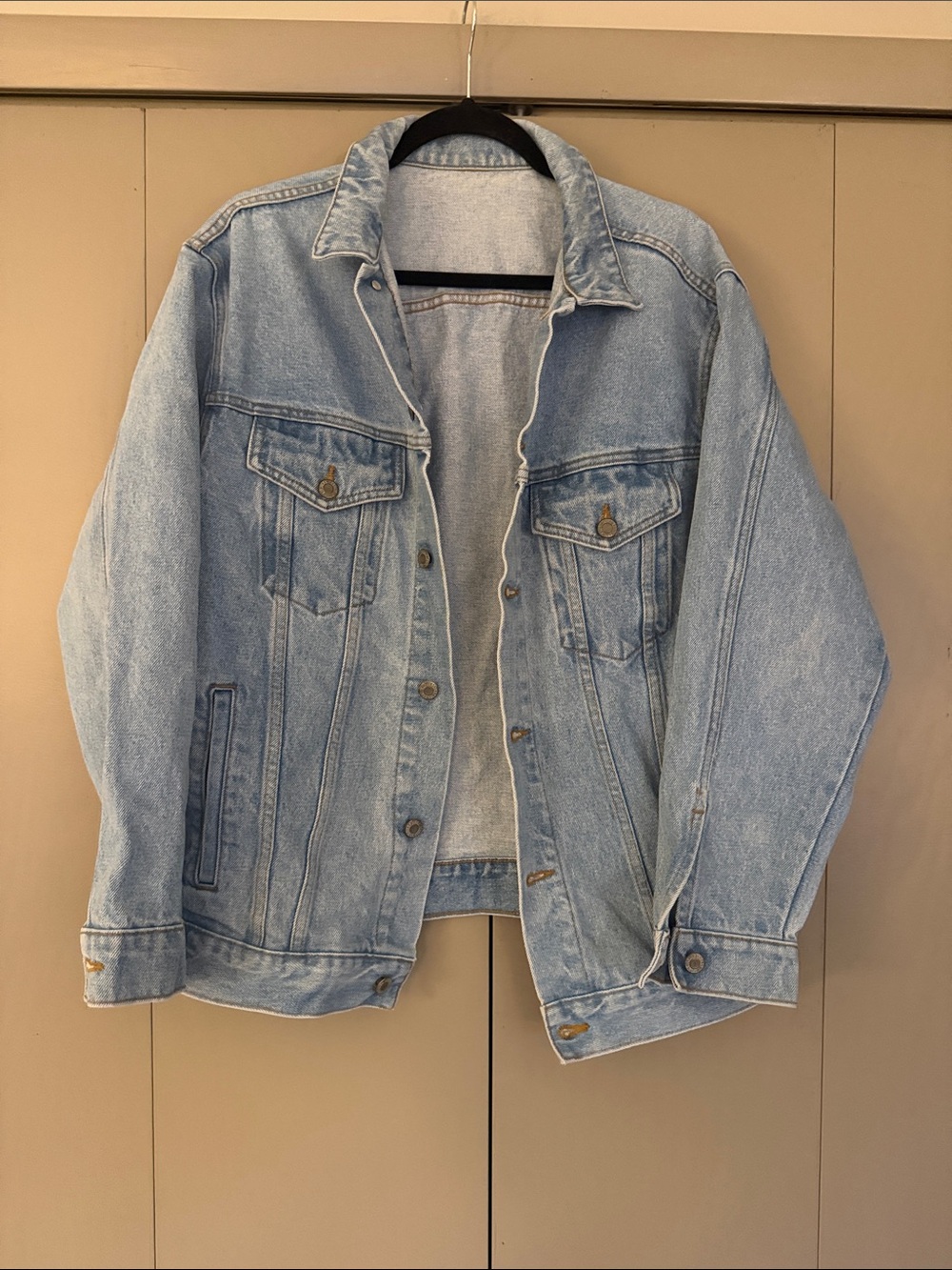 Brandy Melville Light Blue Washed Denim Jacket